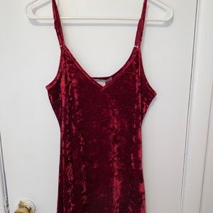 american rag red velvet dress
